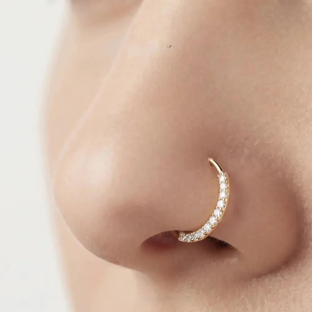 Front Zircon 8mm Nose Ring